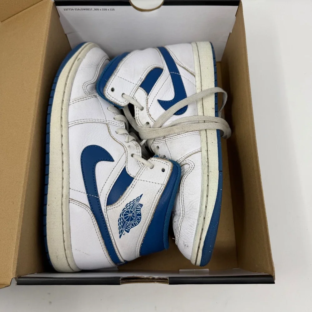 Jordan Air Jordan 1 Mid SE Industrial Blue Sail Mens 8.5‎ FN5215-141